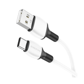 Дата-кабель USB-Type C 1.0м. Borofone BX84 ПВХ White