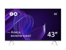 Телевизор 43" Яндекс YNDX-00071 с Алисой black Smart