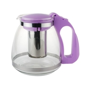 Чайник заварочный 1,5л. AST-006-SY-128PL кувшин, стекло/пластик, фильтр-сеточка, фиолет.