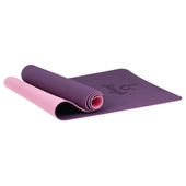 Коврик для йоги 183 х 61 х 0,6 см, двухцветный, цвет фиолетовый   4466005