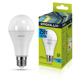 Лампа светодиодная Ergolux LED-A65-25W- E27 4000K груша