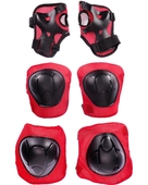 Защита size S G-022R (колени, локти, запястья) красный/чёрный