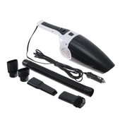 Пылесос д/авто CARTAGE 120Вт, 12B, 5 насадок, белый/чёрный 5179735