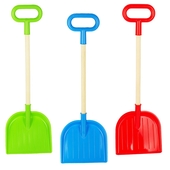 *Лопатка детск. 58см. пластик, деревянн.ручка У885 Совтехстром