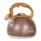 Чайник газовый 3,0л. WILLMARK WTK-4022SS коричневый мрамор
