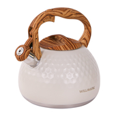 Чайник газовый 3,0л. WILLMARK WTK-4122SS кремовый белый