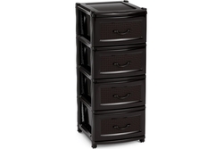 Комод 4-х секц. "Эконом" коричневый М2443 Альтернатива