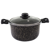 Кастрюля 3,0л. SAKURA SA-P11-3 Топаз штамп.алюм., мраморн.покрытие