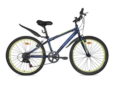 Велосипед 24" BLACK AQUA Sity 1401V matt GL-201V рост 12,5", 6ск., тёмно-синий