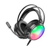 Наушники накладные проводные с микр. Borofone BO108 Black