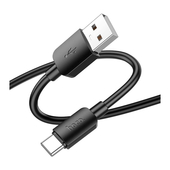 Дата-кабель USB-Type C 1.0м. Hoco X96 Black 3.0A/27W