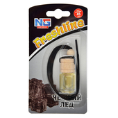 Ароматизатор подвесной NEW GALAXY Freshline Чёрный Лёд бутыл. с дерев.крышкой 794-345