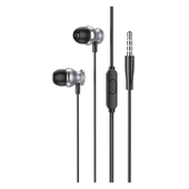 Наушники с микрофоном Внутриканальные Hoco M106 Metal Grey