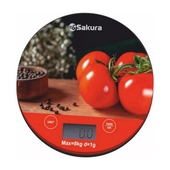 Весы кухонные электронн. SAKURA SA-6076TP помидоры и перец