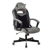 Кресло игровое Zombie VIKING 6 KNIGHT Fabric серый/черный