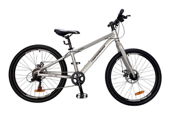 Велосипед 24" NAMELESS J4000D рама алюм. 12,5", 7ск., серебристый/чёрный