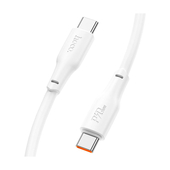 Дата-кабель Type C-Type C 1.0м. Hoco X93 Force TPE White 5.0A