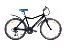 Велосипед 26" YUTA Atlant рама 14", 21ск., чёрный/лазурный/голубой