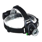 Фонарь налобный ЕРМАК аккум-ый, 1 T6 LED, фокусировка, 4 реж., 2*1200мАч. 221-024