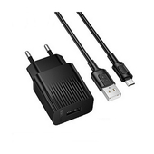 СЗУ 2100mAh Borofone 1USB + micro USB BAS71A black