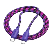 Дата-кабель Type C-8pin 1.0м. Hoco X116 нейлон Gradient Purple  2.4A
