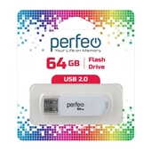 USB накопитель 64Gb Perfeo C03 White
