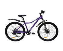 Велосипед 26" AVENGER С261DW рост 15", 6ск., диск.торм., фиолетовый/белый