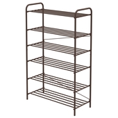 Этажерка для обуви Nika Комфорт6 ЭТК6/А медный антик (6 металл. полок)