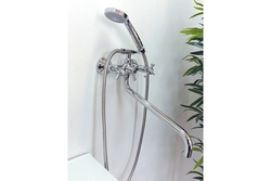 Смеситель д/ванны INGROSSO 266-62 гусак L 35 см, картридж 35мм