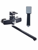 Смеситель д/ванны INGROSSO 222-30-6 гусак L 35 см, картридж 40мм черный