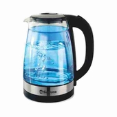 Чайник стеклянный SAKURA SA-2744BL черн./ син.