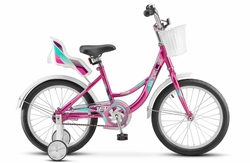 Велосипед 16" STELS Magic корзинка, багажник, розовый