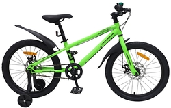 Велосипед 18" NAMELESS Sport D диск.торм., зелёный неон/чёрный