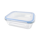 Контейнер пищевой 1,04л. стекло, прямоуг., крышка на защёлк. SAKURA SA-CN01-1040