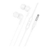 Наушники с микрофоном Внутриканальные Hoco M124 White
