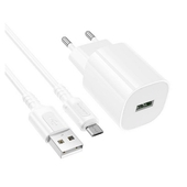 СЗУ 3000mAh Borofone 1USB + micro USB BA102A White