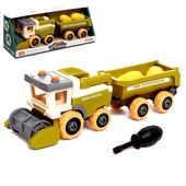 *Конструктор отвёрточный "Комбайн с прицепом" 9279089