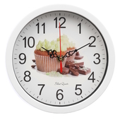 Часы настен. Кексы плавный ход белые 9866003