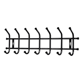 Вешалка настенная Nika 7 крючков ВНТ7М/Ч матовый чёрный