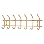 Вешалка настенная Nika 7 крючков ВНТ7М/З золотой