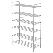 Этажерка для обуви Nika Комфорт6 ЭТК6/МС матовый серый (6 металл. полок)