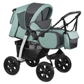 Коляска-трансформер AMELIA I серый/шалфей Alis Am 12