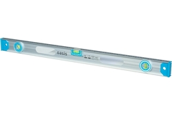 Уровень алюминиевый 800мм рельс Oasis 3 глазка поворотный, линейка 0016