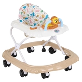 Ходунки Indigo SR101 бежевый (8 кол., тормоз, муз., игушки)