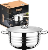 Кастрюля 11,0л. GOLDEN SEE GS01-402 подходит д/индукции Турция