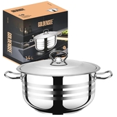 Кастрюля 14,0л. GOLDEN SEE GS01-403 подходит д/индукции Турция