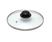 Крышка d22 стеклянная с металл.ободком и пароотводом SAKURA SA-GC-22