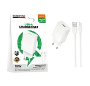 СЗУ 3000mAh Borofone 1USB + micro USB BAS72A White 1м