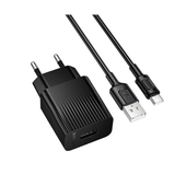 СЗУ 2100mAh Borofone 1USB + Type-C BAS71A black