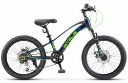 Велосипед 20" STELS Leader 230 20MD рама 10,2", 7ск., тёмно-синий/чёрный